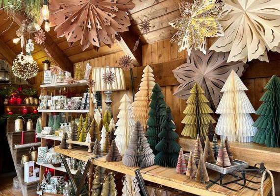Gift Store Christmas Paper Trees
